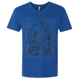 T-Shirts Royal / X-Small R2D2 Plan Men's Premium V-Neck