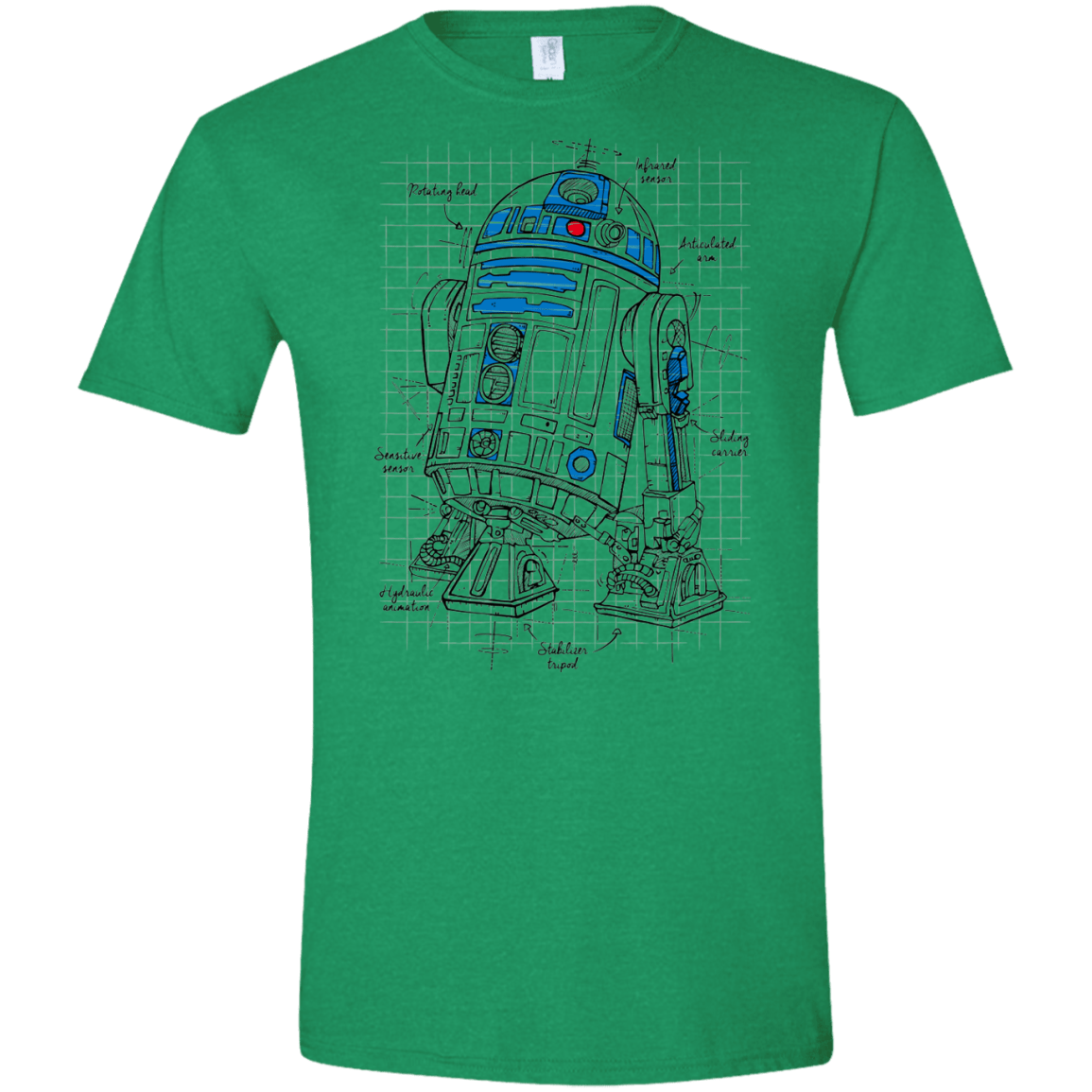 R2D2 Plan Men's Semi-Fitted Softstyle