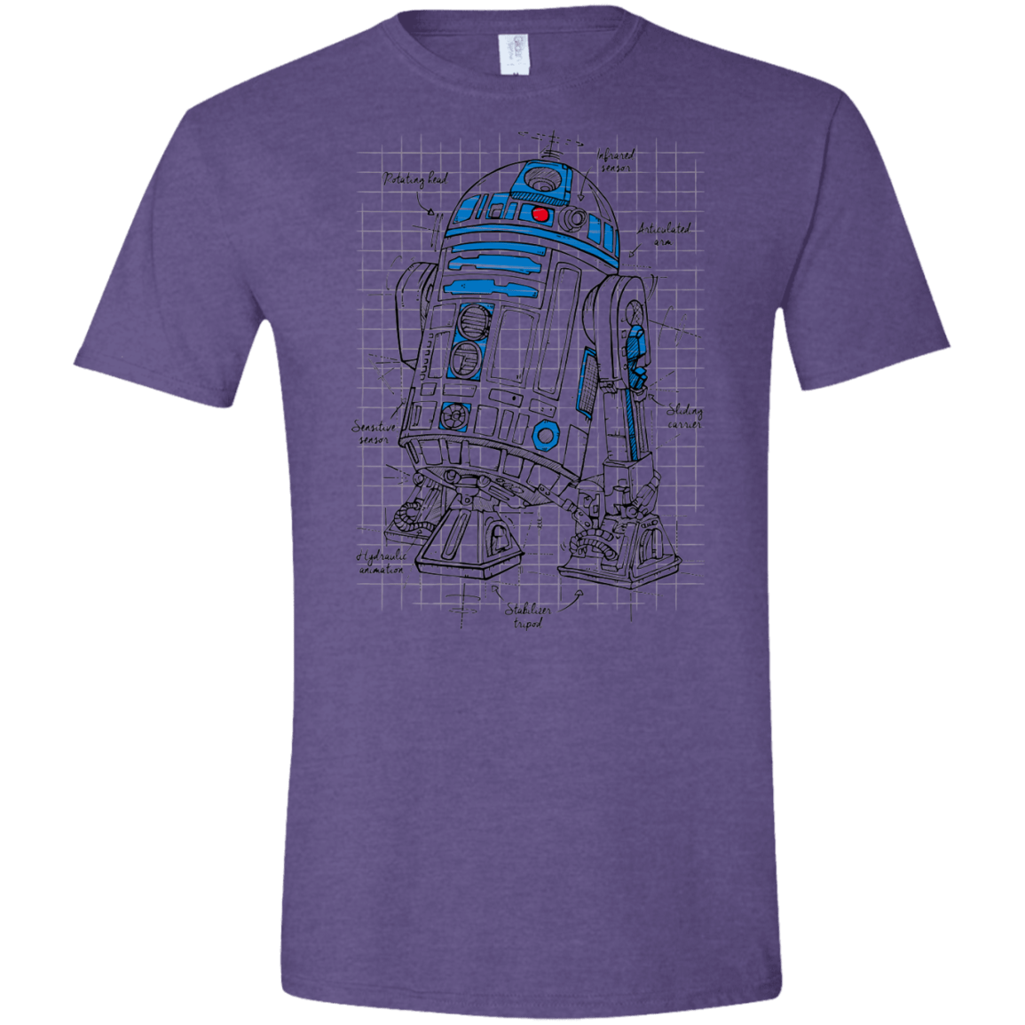 R2D2 Plan Men's Semi-Fitted Softstyle