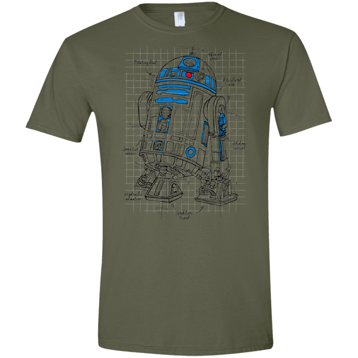 R2D2 Plan Men's Semi-Fitted Softstyle