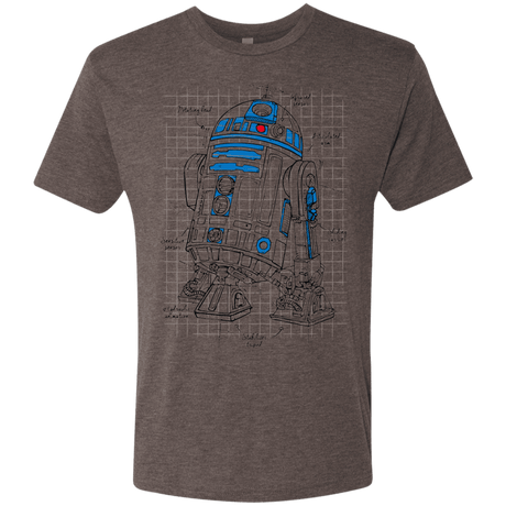 T-Shirts Macchiato / S R2D2 Plan Men's Triblend T-Shirt