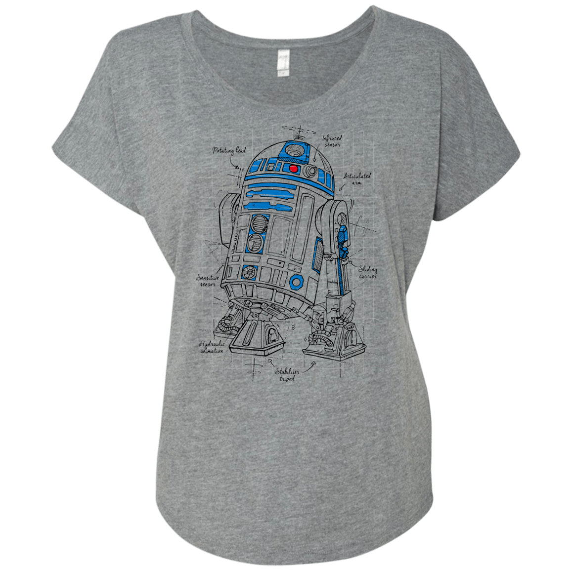 R2D2 Plan Triblend Dolman Sleeve