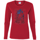 T-Shirts Red / S R2D2 Plan Women's Long Sleeve T-Shirt
