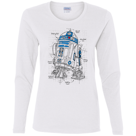 T-Shirts White / S R2D2 Plan Women's Long Sleeve T-Shirt