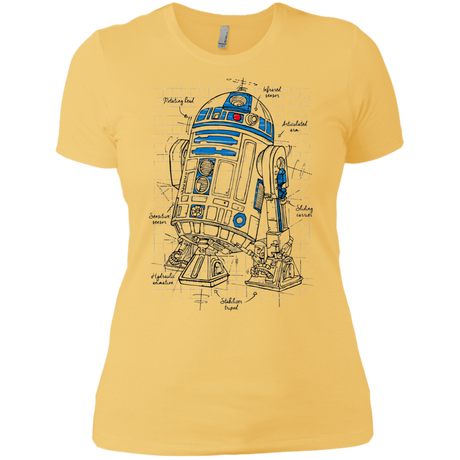 T-Shirts Banana Cream/ / X-Small R2D2 Plan Women's Premium T-Shirt