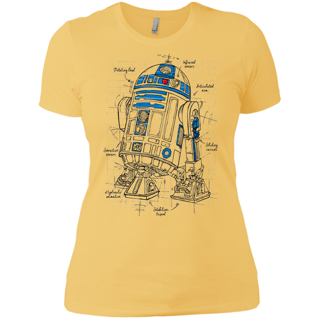 T-Shirts Banana Cream/ / X-Small R2D2 Plan Women's Premium T-Shirt