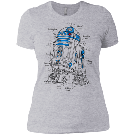 T-Shirts Heather Grey / X-Small R2D2 Plan Women's Premium T-Shirt