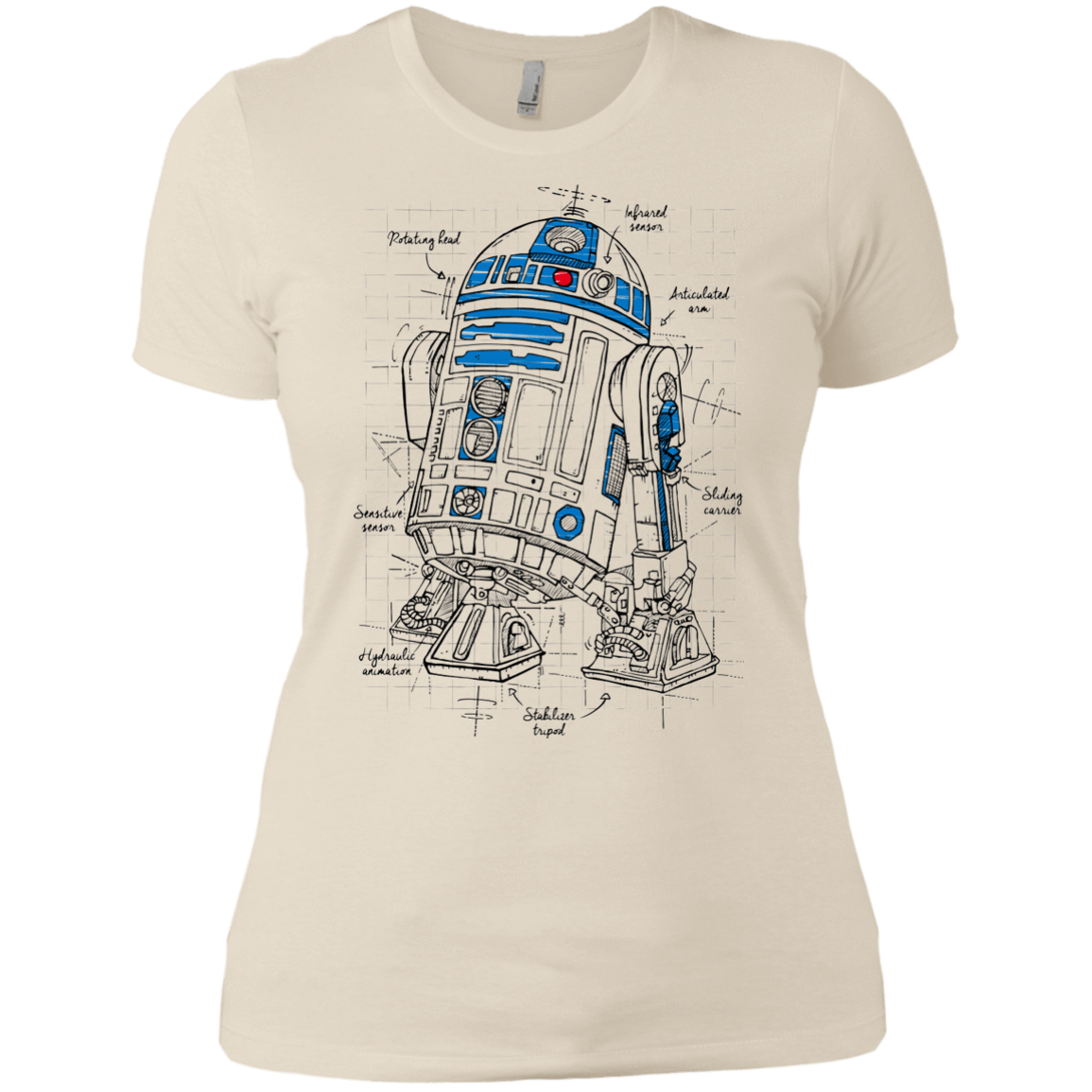 T-Shirts Ivory/ / X-Small R2D2 Plan Women's Premium T-Shirt