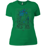 T-Shirts Kelly Green / X-Small R2D2 Plan Women's Premium T-Shirt