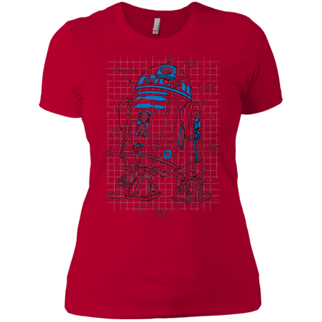 T-Shirts Red / X-Small R2D2 Plan Women's Premium T-Shirt
