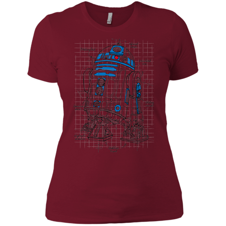 T-Shirts Scarlet / X-Small R2D2 Plan Women's Premium T-Shirt