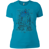 T-Shirts Turquoise / X-Small R2D2 Plan Women's Premium T-Shirt