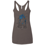 R2D2 Plan Women's Triblend Racerback Tank