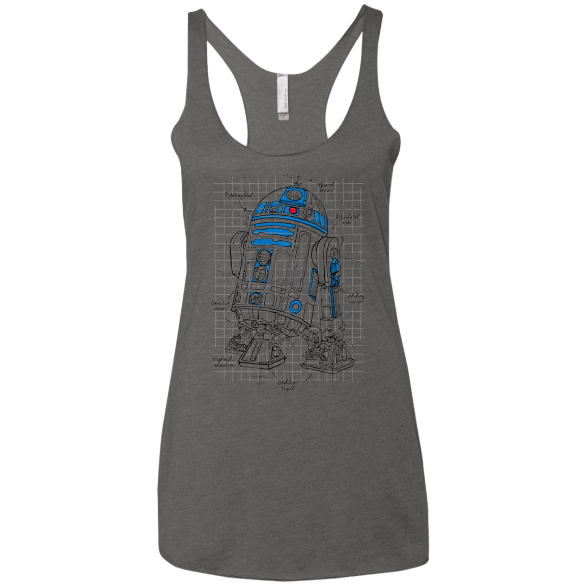 R2D2 Plan Women's Triblend Racerback Tank