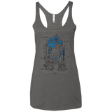 R2D2 Plan Women's Triblend Racerback Tank