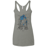 R2D2 Plan Women's Triblend Racerback Tank