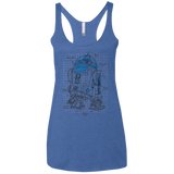 R2D2 Plan Women's Triblend Racerback Tank