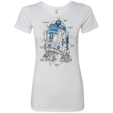T-Shirts Heather White / S R2D2 Plan Women's Triblend T-Shirt