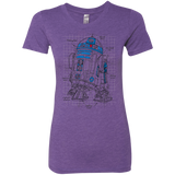 T-Shirts Purple Rush / S R2D2 Plan Women's Triblend T-Shirt