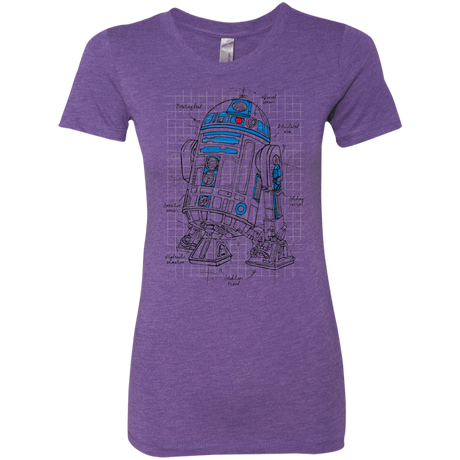 T-Shirts Purple Rush / S R2D2 Plan Women's Triblend T-Shirt