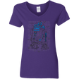 T-Shirts Purple / S R2D2 Plan Women's V-Neck T-Shirt