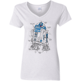 T-Shirts White / S R2D2 Plan Women's V-Neck T-Shirt