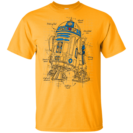 T-Shirts Gold / YXS R2D2 Plan Youth T-Shirt