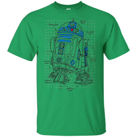 T-Shirts Irish Green / YXS R2D2 Plan Youth T-Shirt