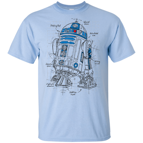 T-Shirts Light Blue / YXS R2D2 Plan Youth T-Shirt