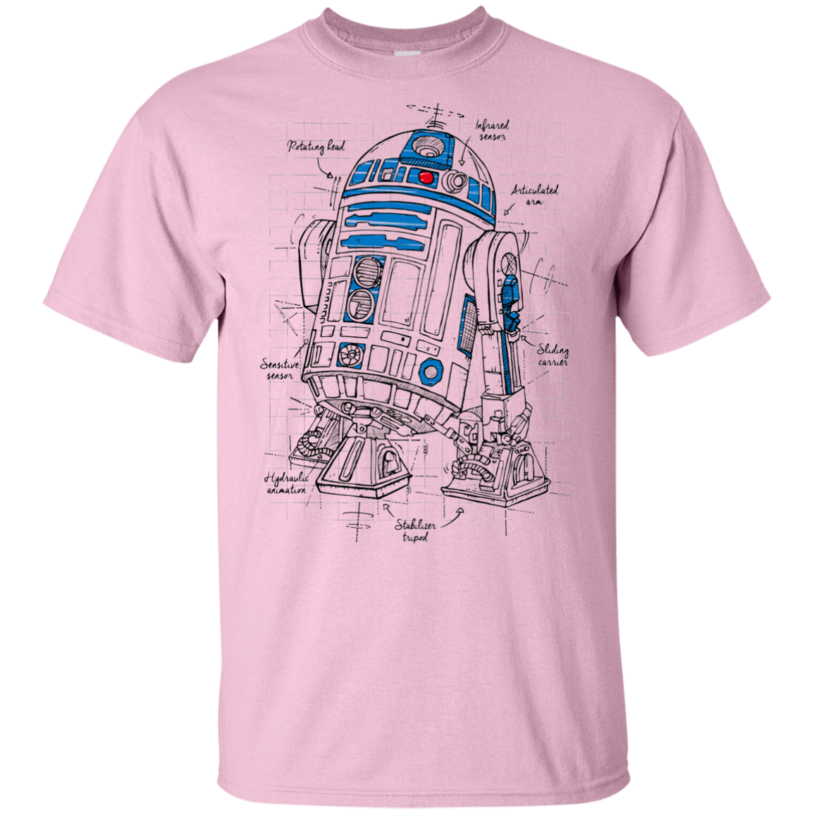 T-Shirts Light Pink / YXS R2D2 Plan Youth T-Shirt