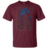 T-Shirts Maroon / YXS R2D2 Plan Youth T-Shirt