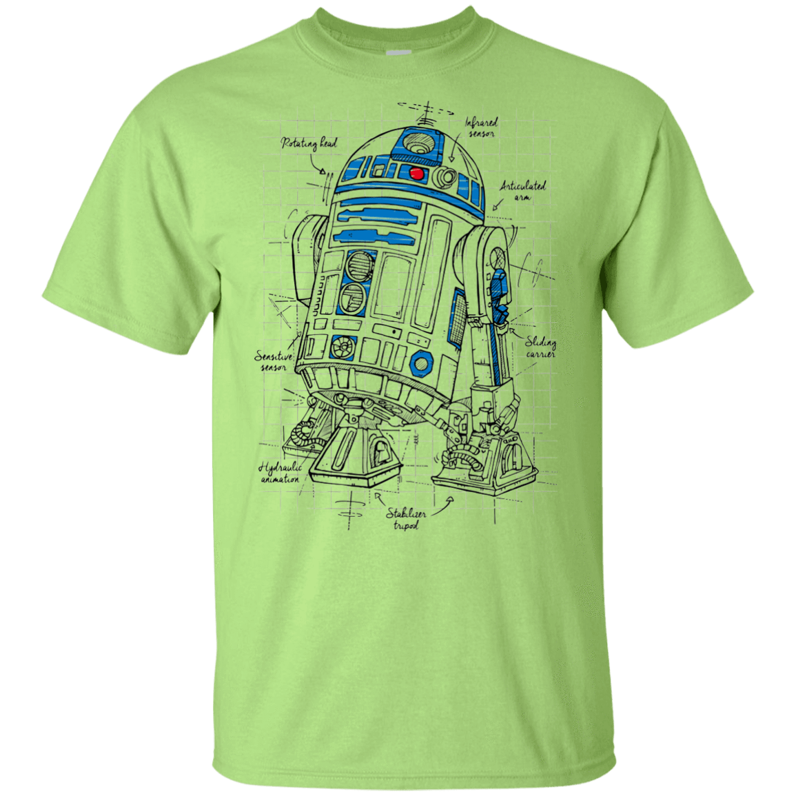 T-Shirts Mint Green / YXS R2D2 Plan Youth T-Shirt