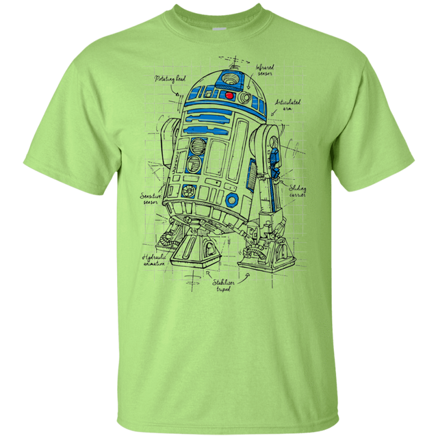 T-Shirts Mint Green / YXS R2D2 Plan Youth T-Shirt