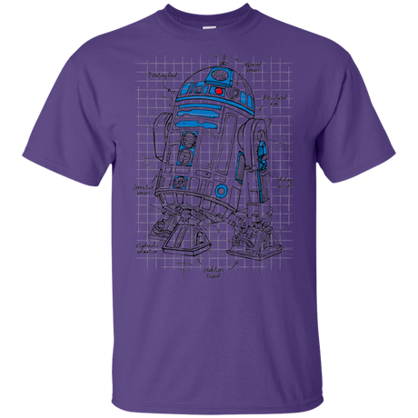 T-Shirts Purple / YXS R2D2 Plan Youth T-Shirt