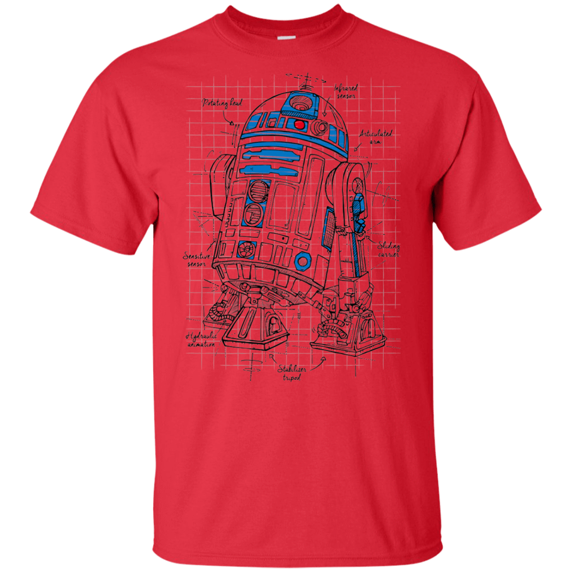 T-Shirts Red / YXS R2D2 Plan Youth T-Shirt