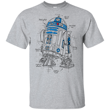 T-Shirts Sport Grey / YXS R2D2 Plan Youth T-Shirt