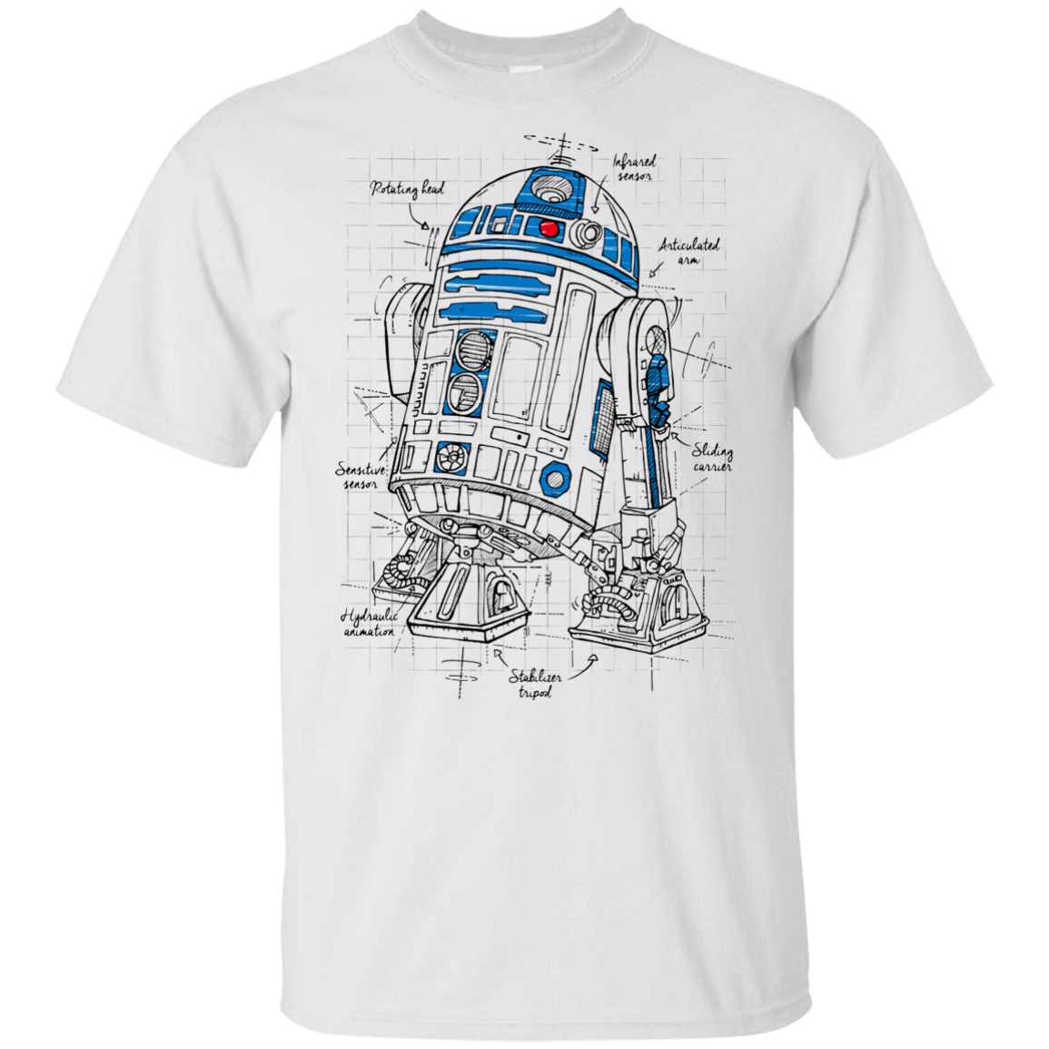 T-Shirts White / YXS R2D2 Plan Youth T-Shirt