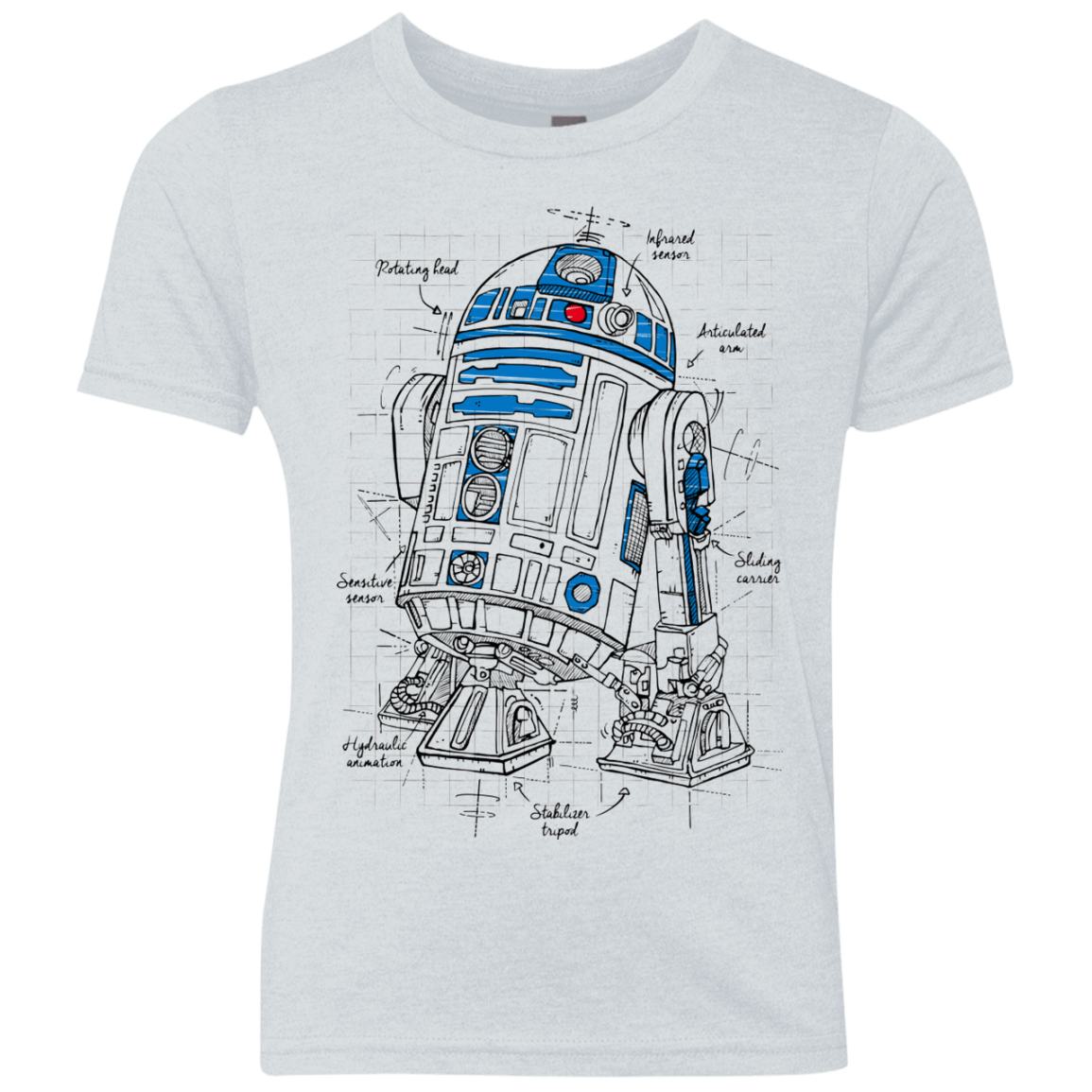 R2D2 Plan Youth Triblend T-Shirt