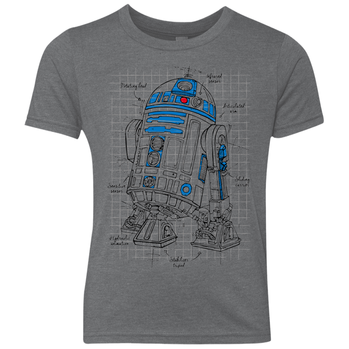 R2D2 Plan Youth Triblend T-Shirt