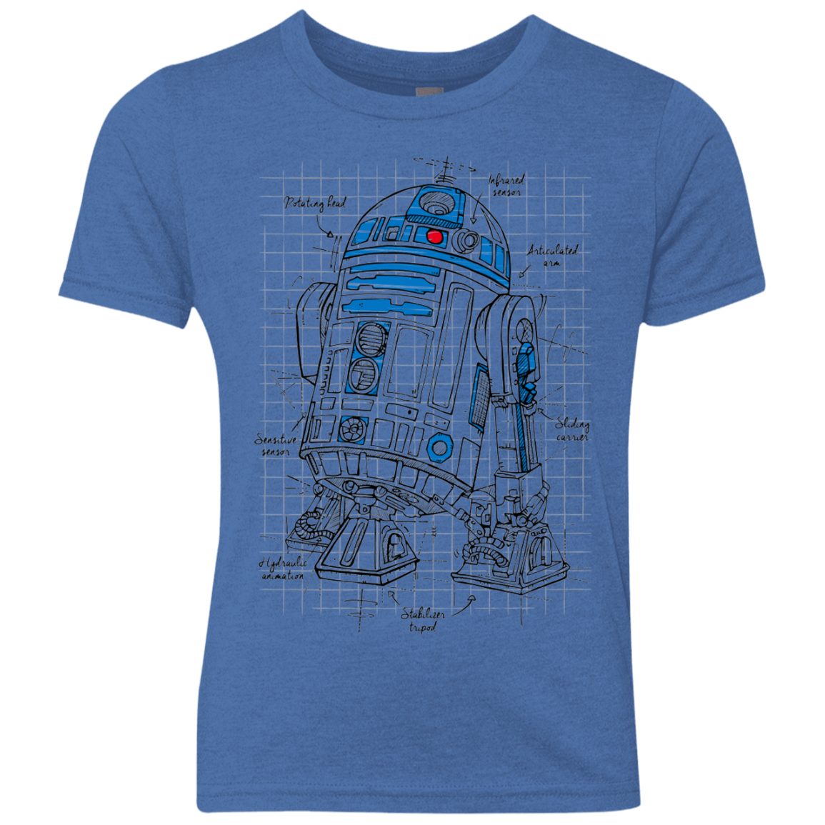 R2D2 Plan Youth Triblend T-Shirt