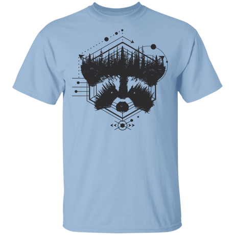 T-Shirts Light Blue / S Raccoon Art T-Shirt