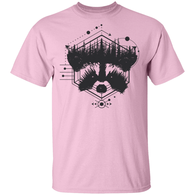 T-Shirts Light Pink / S Raccoon Art T-Shirt
