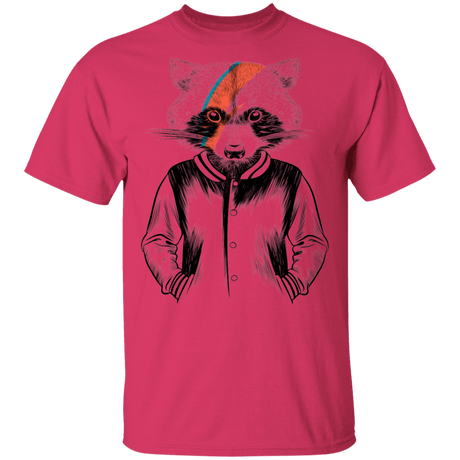 T-Shirts Heliconia / S Raccoon Bowie T-Shirt