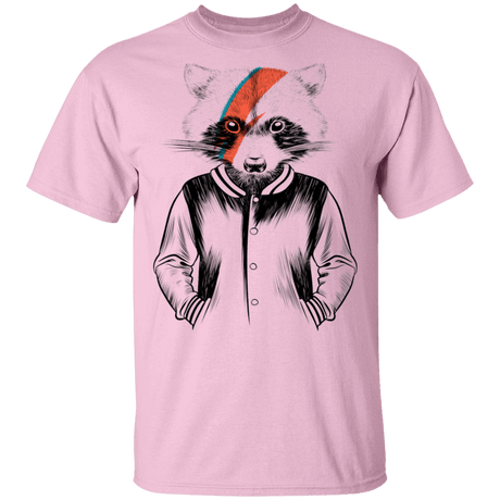 T-Shirts Light Pink / S Raccoon Bowie T-Shirt