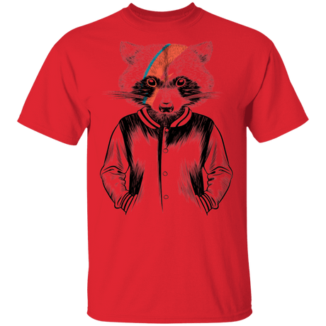 T-Shirts Red / S Raccoon Bowie T-Shirt