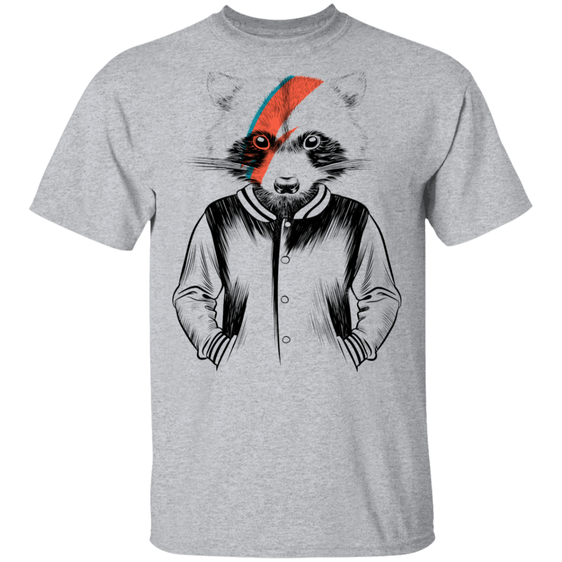 T-Shirts Sport Grey / S Raccoon Bowie T-Shirt