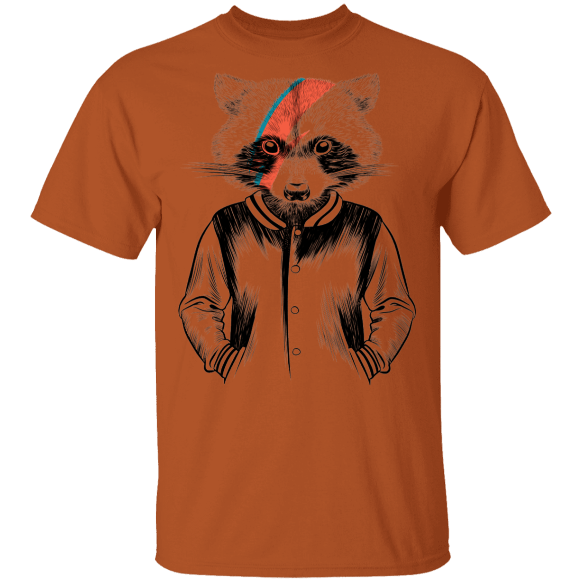 T-Shirts Texas Orange / S Raccoon Bowie T-Shirt