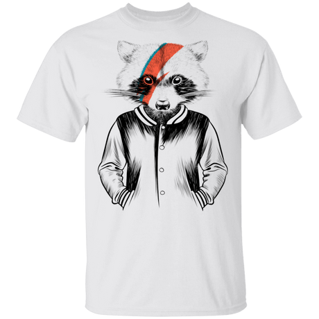 T-Shirts White / S Raccoon Bowie T-Shirt