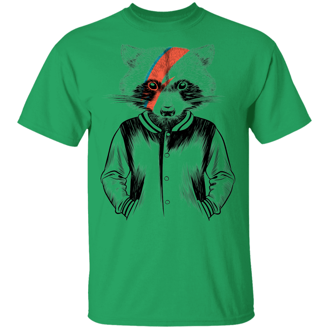 T-Shirts Irish Green / YXS Raccoon Bowie Youth T-Shirt
