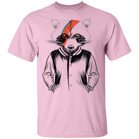 T-Shirts Light Pink / YXS Raccoon Bowie Youth T-Shirt